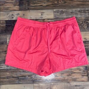 NWT Athletic pink drawstring shorts
